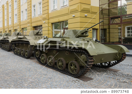 Soviet T-60 light tank in the city (1941 model) 89973748