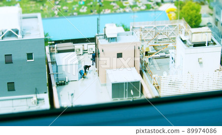 Rooftop painting work Rooftop painting work 89974086