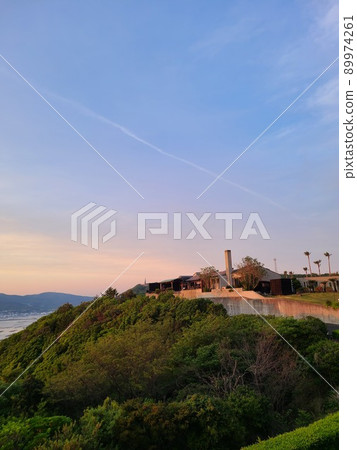 Hill with a view of the sea Hill with a view of the sea 89974261
