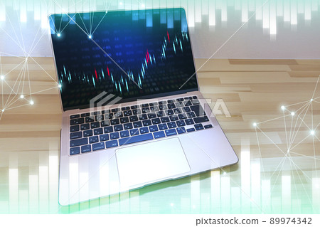Stock chart image Stock chart image 89974342