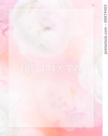 Pink floral frame Pink floral frame 89974403