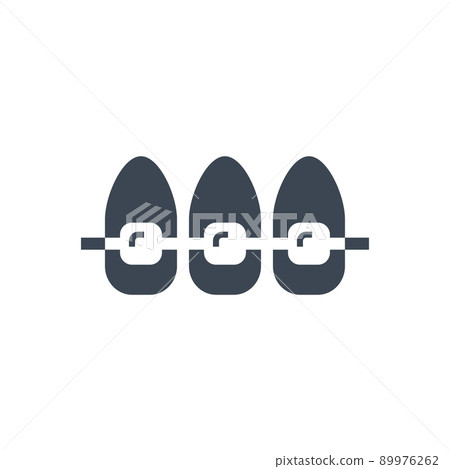 Braces Glyph Icon Braces Glyph Icon 89976262