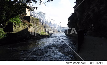 Pashpatinart 神殿和 Bagmati 河 [加德滿都，尼泊爾] 89976999