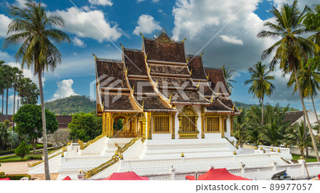 Temple in Royal Palace Museum Luang Prabang, Laos. 89977057