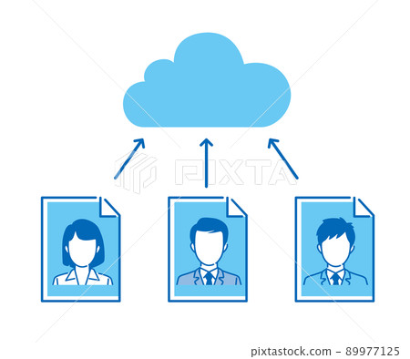 雲計算插畫素材 89977125