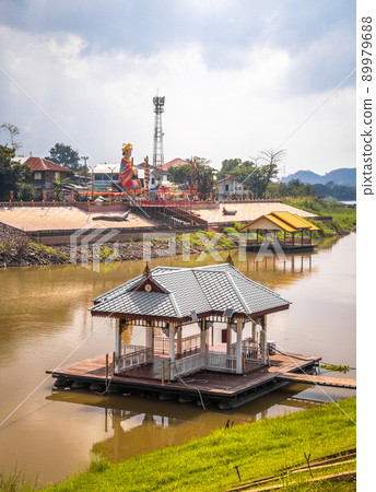 Pa San bridge (or Pasan bridge) on the Chao Phraya River in Nakhon Sawan, Thailand Pa San bridge (or Pasan bridge) on the Chao Phraya River in Nakhon Sawan, Thailand 89979688