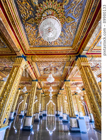 Wat Chantaram and Wat Tha Sung temple, Crystal Sanctuary 100 m long, in Uthai Thani, Thailand Wat Chantaram and Wat Tha Sung temple, Crystal Sanctuary 100 m long, in Uthai Thani, Thailand 89980133