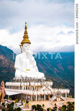 Wat Phrathat Pha Sorn Kaew, white buddha temple in Phetchabun, Thailand Wat Phrathat Pha Sorn Kaew, white buddha temple in Phetchabun, Thailand 89980208