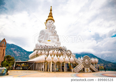 Wat Phrathat Pha Sorn Kaew, white buddha temple in Phetchabun, Thailand Wat Phrathat Pha Sorn Kaew, white buddha temple in Phetchabun, Thailand 89980328