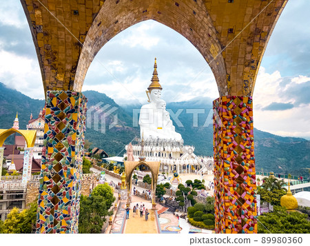 Wat Phrathat Pha Sorn Kaew, white buddha temple in Phetchabun, Thailand Wat Phrathat Pha Sorn Kaew, white buddha temple in Phetchabun, Thailand 89980360