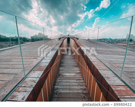 Pa San bridge (or Pasan bridge) on the Chao Phraya River in Nakhon Sawan, Thailand Pa San bridge (or Pasan bridge) on the Chao Phraya River in Nakhon Sawan, Thailand 89980422