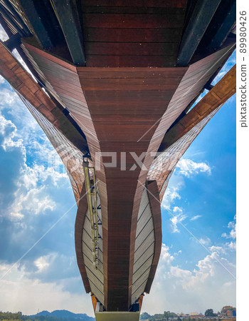 Pa San bridge (or Pasan bridge) on the Chao Phraya River in Nakhon Sawan, Thailand Pa San bridge (or Pasan bridge) on the Chao Phraya River in Nakhon Sawan, Thailand 89980426
