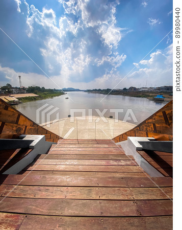 Pa San bridge (or Pasan bridge) on the Chao Phraya River in Nakhon Sawan, Thailand Pa San bridge (or Pasan bridge) on the Chao Phraya River in Nakhon Sawan, Thailand 89980440
