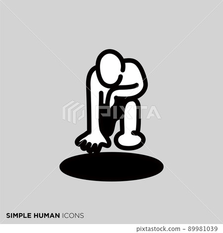 簡單的人類圖標系列“檢查孔的人” 89981039