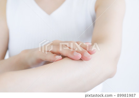 Female arm skin care image Female arm skin care image 89981987