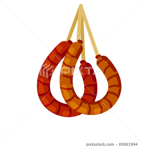 Krakow sausage. National Polish food. Krakow sausage. National Polish food. 89981994