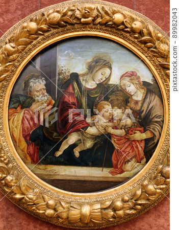 Workshop Filippino Lippi: St. Family with St. John and Elizabeth, Old Masters Collection, Croatian Academy of Sciences in Zagreb Workshop Filippino Lippi: St. Family with St. John and Elizabeth, Old Masters Collection, Croatian Academy of Sciences in Zagreb 89982043