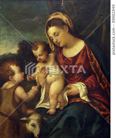 Polidoro to Lanciano: Madonna and Child with St.. John, Old Masters Collection, Croatian Academy of Sciences in Zagreb 89982849