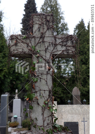 Stone cross Stone cross 89983551