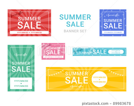 銷售夏季銷售橫幅集 89983678
