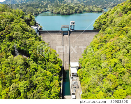 Scenery of Omogo Dam, Kumakogen Town, Ehime Prefecture Scenery of Omogo Dam, Kumakogen Town, Ehime Prefecture 89983808
