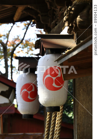 Tomoe crest 燈籠 [千葉縣佐倉市 Magata 神社] 89984133