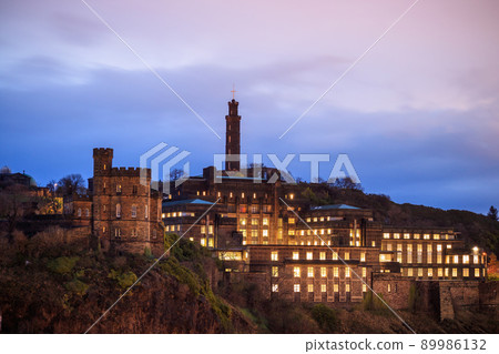 Monuments on Calton Hill in Edinburgh 89986132