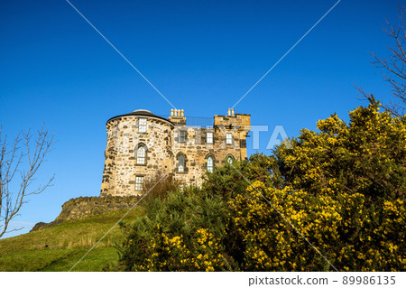 Monuments on Calton Hill in Edinburgh Monuments on Calton Hill in Edinburgh 89986135