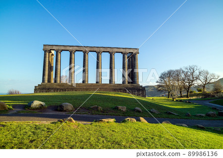 Monuments on Calton Hill in Edinburgh 89986136