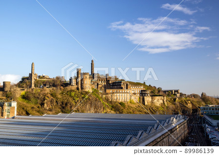 Monuments on Calton Hill in Edinburgh 89986139