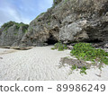 Okinawa coast rock OKINAWA blue sky 89986249