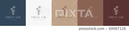 floral vintage nature feminine logo template brand 89987126