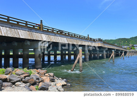 Ujibashi, a historic Ujibashi in Uji City, Kyoto Prefecture in spring Ujibashi, a historic Ujibashi in Uji City, Kyoto Prefecture in spring 89988059