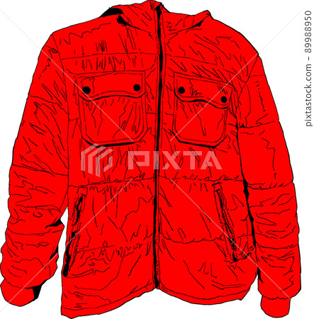Vector illustration of down jacket 89988950