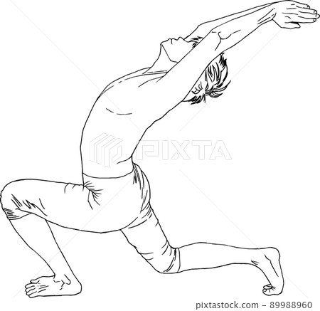 Anjane asana (crescent pose) 89988960