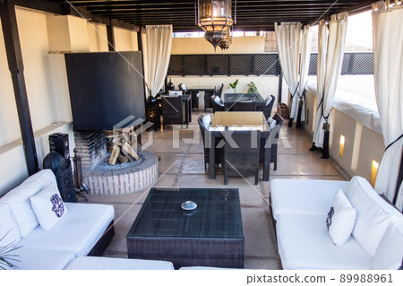 Riad, the building of the historic Moroccan city of Marrakech Riad, the building of the historic Moroccan city of Marrakech 89988961