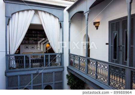 Riad, the building of the historic Moroccan city of Marrakech 89988964
