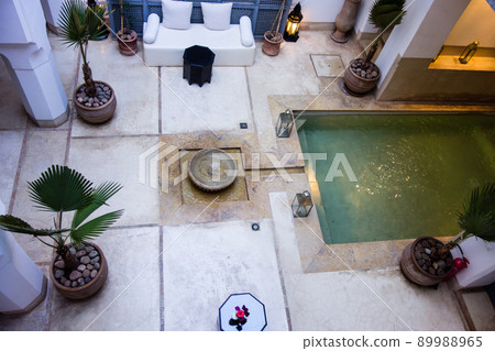 Riad, the building of the historic Moroccan city of Marrakech 89988965
