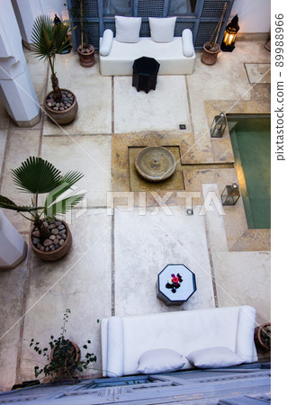 Riad, the building of the historic Moroccan city of Marrakech 89988966