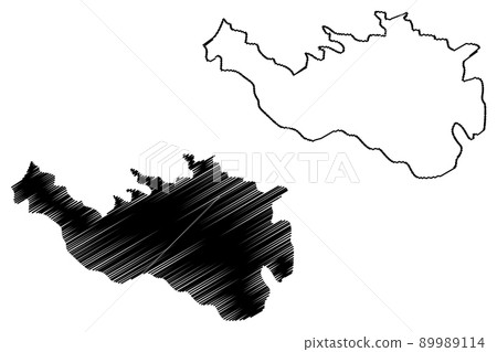 Mancherial district (Telangana State, Republic of India) map vector illustration, scribble sketch Mancherial map Mancherial district (Telangana State, Republic of India) map vector illustration, scribble sketch Mancherial map 89989114