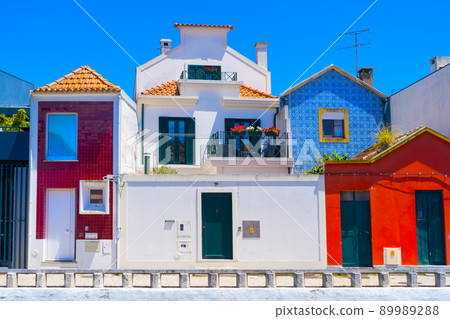 Typical portugal residental buildings in Aveiro city Typical portugal residental buildings in Aveiro city 89989288