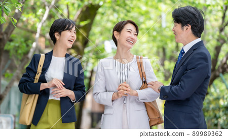 業務團隊新鮮綠色 89989362