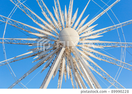 Ambersky Ferris Wheel In The Gdansk. Entertainment 89990228