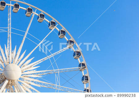 Ambersky Ferris Wheel In The Gdansk. Entertainment Ambersky Ferris Wheel In The Gdansk. Entertainment 89990238