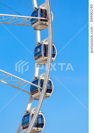 Ambersky Ferris Wheel In The Gdansk. Entertainment 89990240