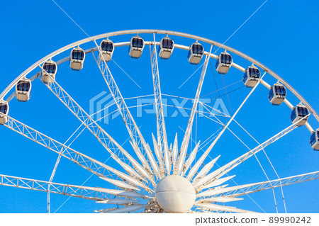 Ambersky Ferris Wheel In The Gdansk. Entertainment 89990242