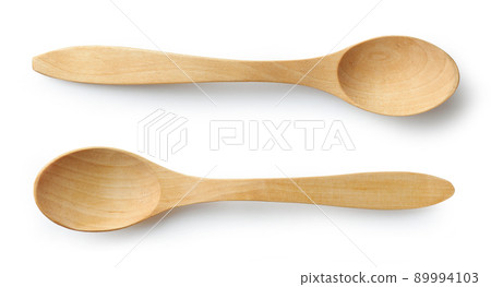 two new empty wooden spoons 89994103