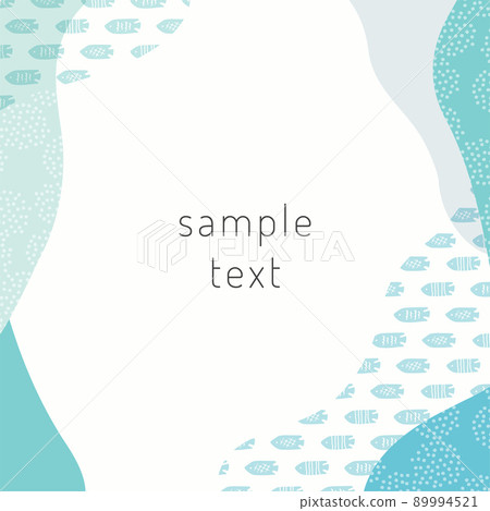 魚和抽象主題的框架/背景材料 89994521