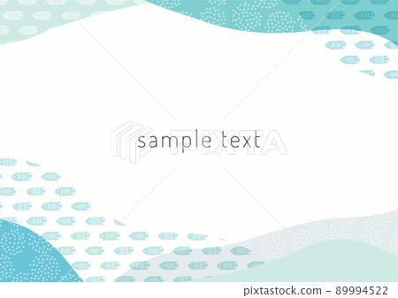 魚和抽象主題的框架/背景材料 89994522