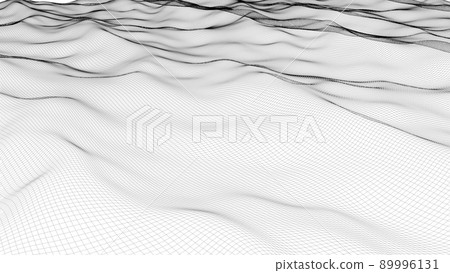 Wire cyber Technological Communication network Futuristic cyberspace Business presentation background 3d render 89996131